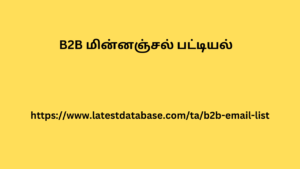 B2B மின்னஞ்சல் பட்டியல்