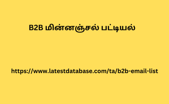 B2B மின்னஞ்சல் பட்டியல்